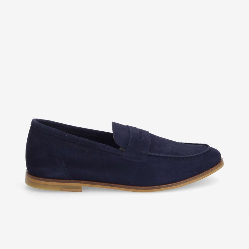 SMART MOC M - COWSUEDE - BLEU